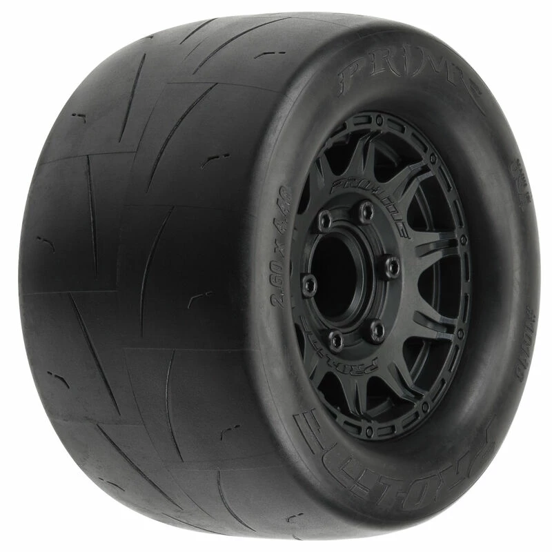 Pro-Line Racing 1/10 Prime Front/Rear 2.8" Street MT Tires Mounted 12mm Blk Raid (2) for Tires & Wheels