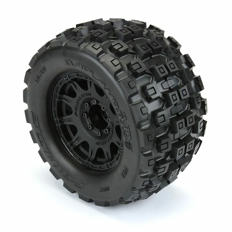 Pro-Line Racing 1/8 Badlands MX38 F/R 3.8" MT Tires Mounted 17mm Blk Raid (2) for Tires & Wheels - Image 4
