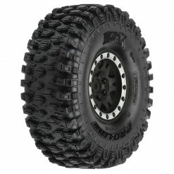 Pro-Line Racing 1/10 Hyrax Predator F/R 1.9" Mounted 12mm Blk/Slvr Impulse (2) for Tires & Wheels