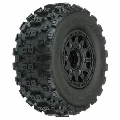 Pro-Line Racing 1/10 Badlands MX M2 Fr/Rr 2.2"/3.0" SC Mounted 12mm Blk Raid (2) for Tires & Wheels