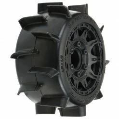 Pro-Line Racing 1/10 Sand Paw LP Front/Rear 2.8" MT Tires Mounted 12mm Blk Raid (2) for Tires & Wheels
