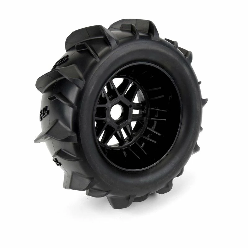 Pro-Line Racing 1/7 Dumont Fr/Rr Sand/Snow Mojave Tires Mounted 17mm Blk Whls (2) for Tires & Wheels - Image 4