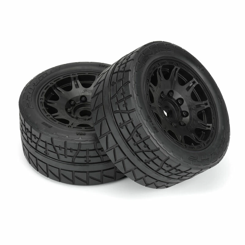 Pro-Line Racing 1/6 Menace HP BELTED Fr/Rr 5.7" MT Tires Mounted 24mm Blk Raid (2) for Tires & Wheels - Image 4