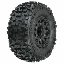 Pro-Line Racing 1/10 Badlands Front/Rear 2.2"/3.0" SC Mounted 12mm Black Raid (2) for Tires & Wheels