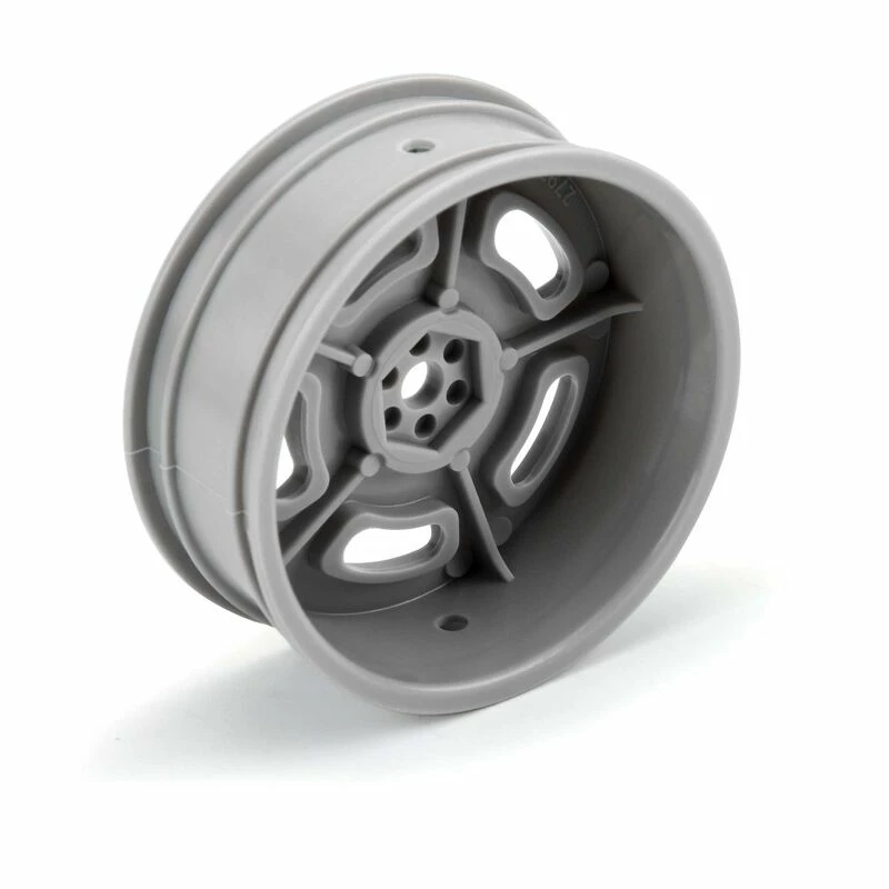 Pro-Line Racing 1/10 Slot Mag Drag Spec Front 2.2" 12mm Drag Wheels (2) Gray for Tires & Wheels - Image 3