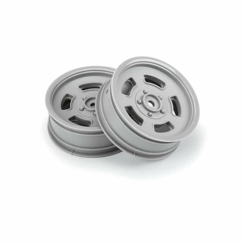 Pro-Line Racing 1/10 Slot Mag Drag Spec Front 2.2" 12mm Drag Wheels (2) Gray for Tires & Wheels - Image 4
