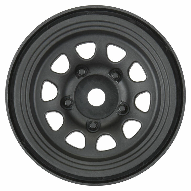 Pro-Line Racing 1/10 Keystone Front/Rear 1.55" 12mm Rock Crawler Wheels (2) Black for Tires & Wheels