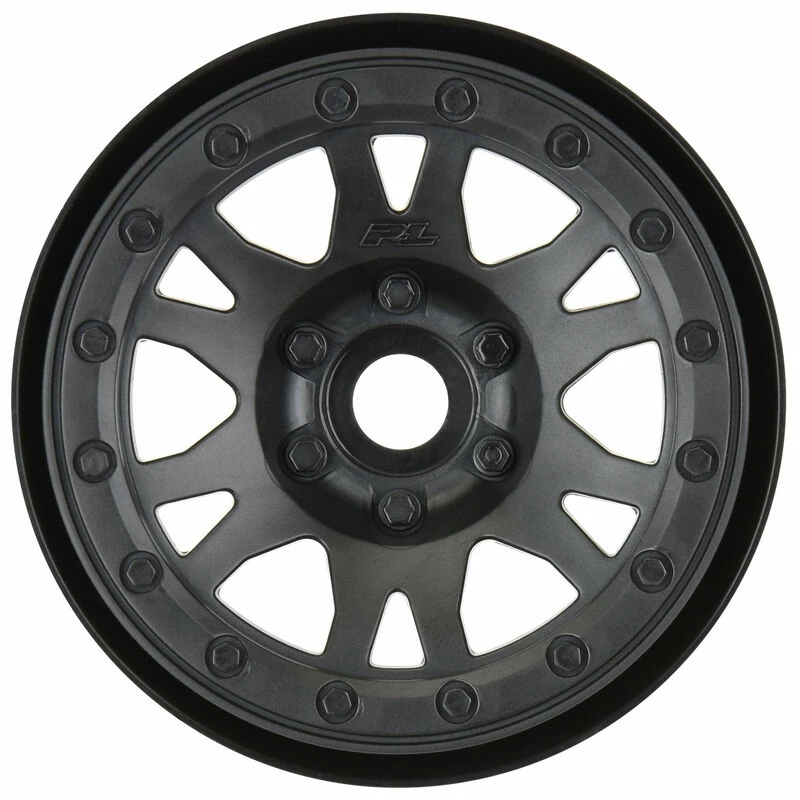 Pro-Line Racing 1/10 Impulse F/R 2.2" 12mm Crawler Wheels (2) Black for Tires & Wheels