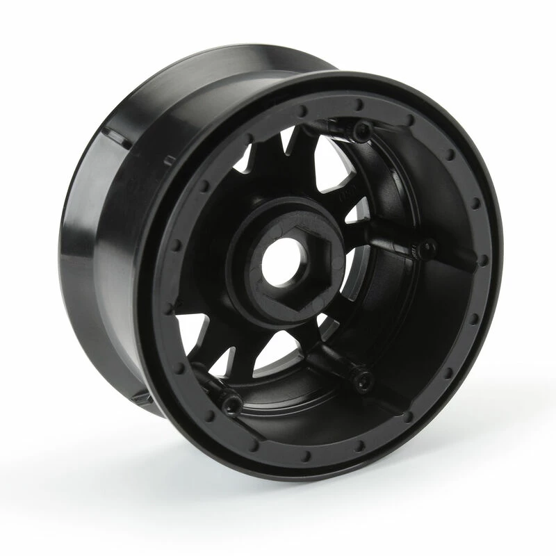 Pro-Line Racing 1/10 Impulse F/R 2.2" 12mm Crawler Wheels (2) Black for Tires & Wheels - Image 3