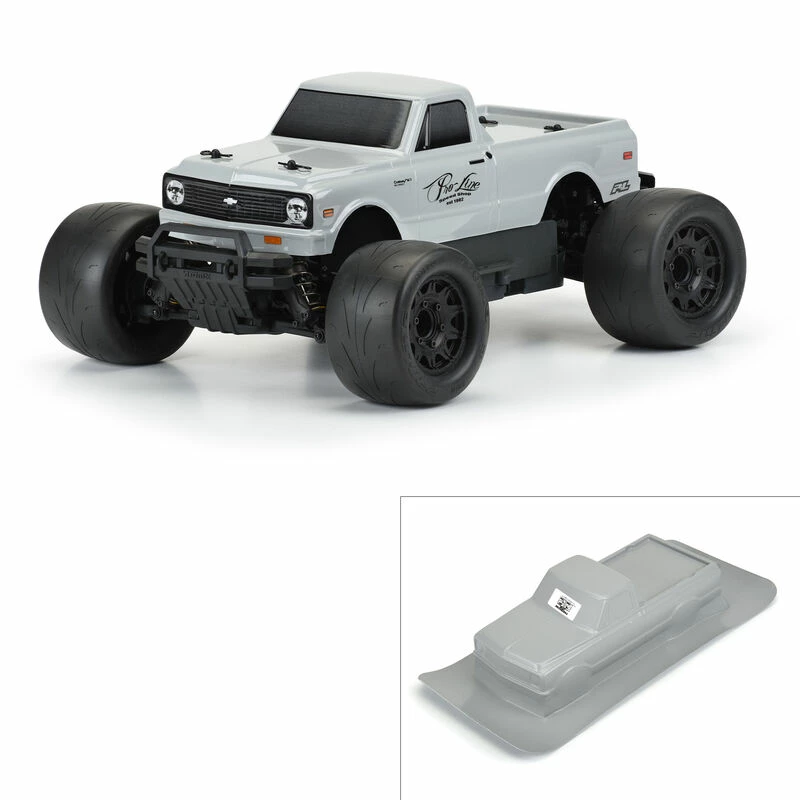 Pro-Line Racing 1/10 1972 Chevy C-10 Tough-Color Gray Body: Stampede & Granite for Bodies