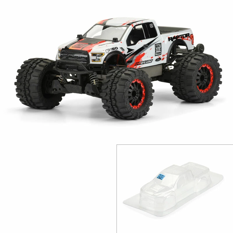 Pro-Line Racing 1/10 2017 Ford F-150 Raptor Clear Body: Stampede for Bodies