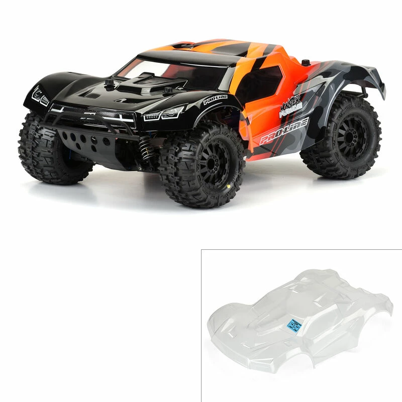 Pro-Line Racing 1/10 Pre-Cut Monster Fusion Clear Body: Short Course for Bodies