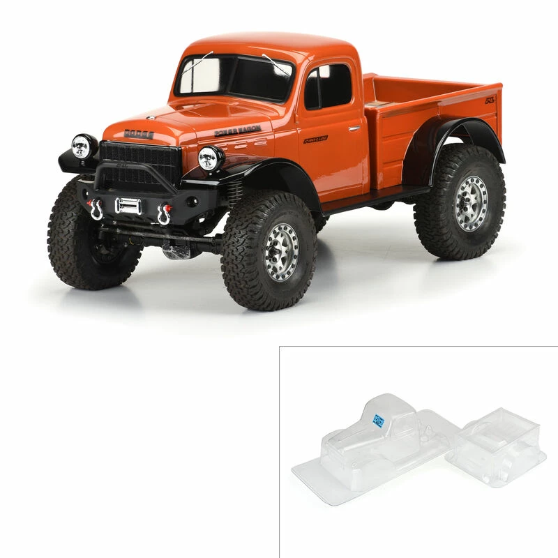 Pro-Line Racing 1/10 1946 Dodge Power Wagon Clear Body 12.3" (313mm) WB Crawlers for Bodies