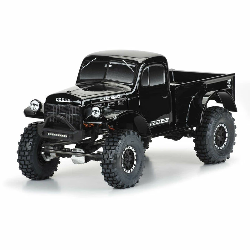 Pro-Line Racing 1/10 1946 Dodge Power Wagon Black Body 12.3" (313mm) WB Crawlers for Bodies - Image 3