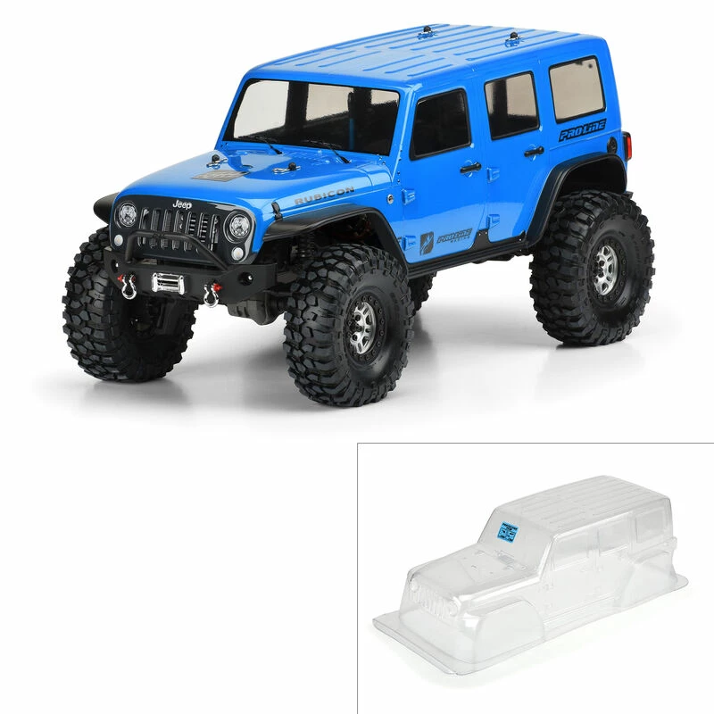 Pro-Line Racing 1/10 Jeep Wrangler Unlimited Rubicon Clr Body 12.8" WB TRX-4 for Bodies