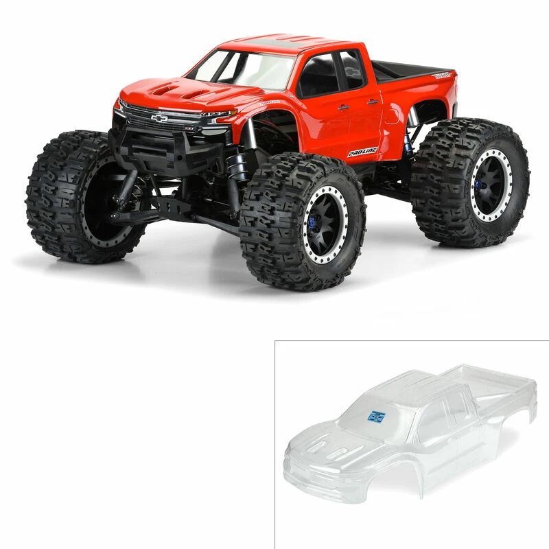 Pro-Line Racing 1/5 Pre-Cut 2019 Chevy Silverado Z71 Trail Boss Clear Body: X-MAXX for Bodies