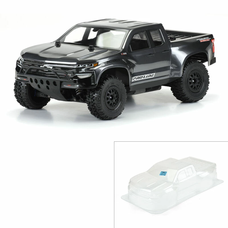 Pro-Line Racing 1/10 2019 Chevy Silverado Z71 Trail Boss Clear Body: Short Course for Bodies