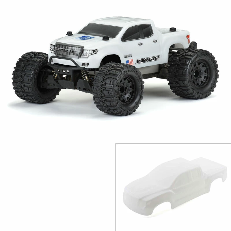 Pro-Line Racing 1/10 Pre-Cut Brute Bash Armor White Body: Stampede 4x4 for Bodies
