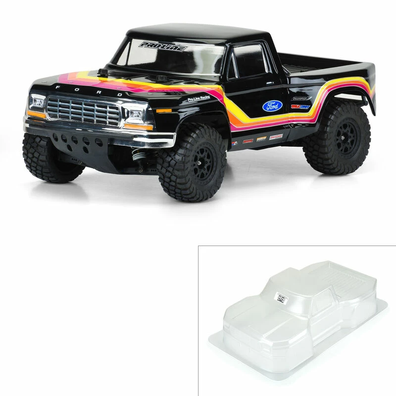 Pro-Line Racing 1/10 1979 Ford F-150 Race Truck Clear Body: Short Course for Bodies