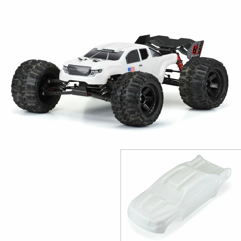 Pro-Line Racing 1/8 Pre-Cut Brute Bash Armor White Body: ARRMA Kraton 6S for Bodies