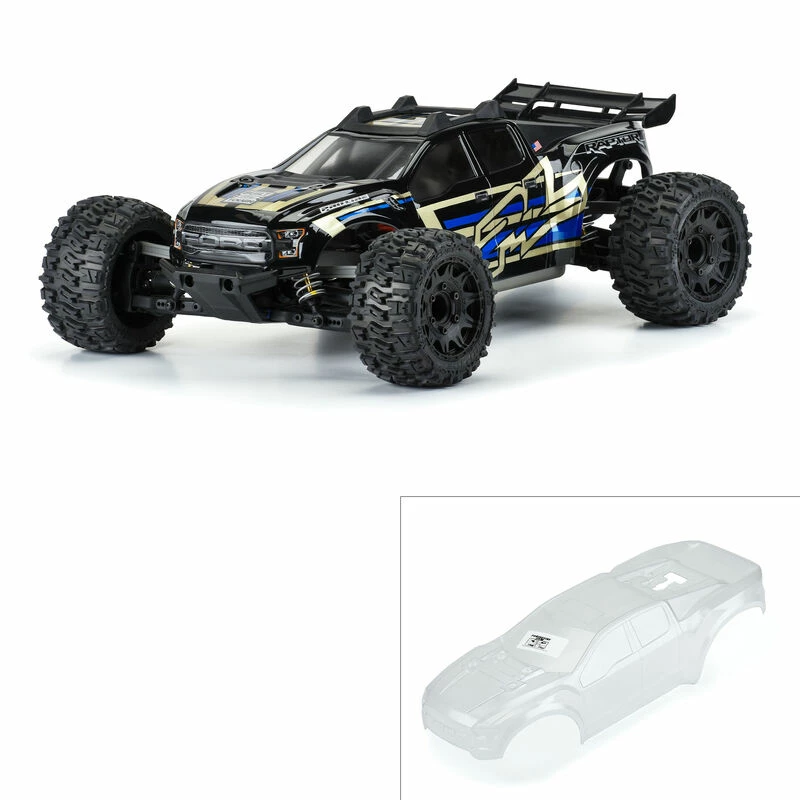 Pro-Line Racing 1/10 Pre-Cut 2017 Ford F-150 Raptor Clear Body: Rustler 4x4 for Bodies