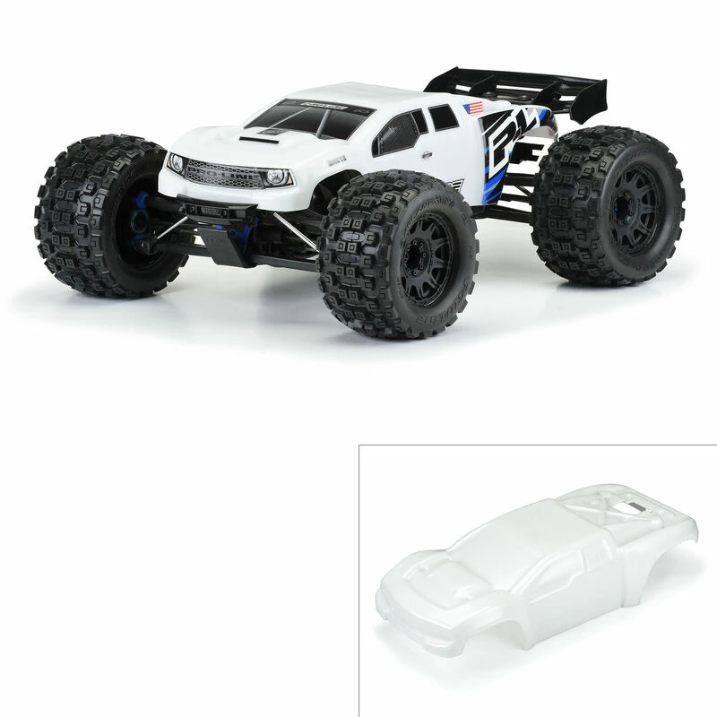 Pro-Line Racing 1/8 Pre-Cut Brute Bash Armor White Body: E-REVO 2.0 for Bodies