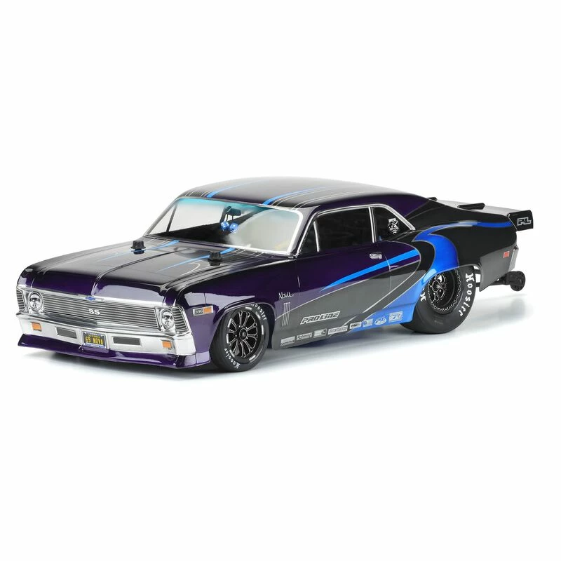 Pro-Line Racing 1/10 1969 Chevrolet Nova Clear Body: Drag Car for Bodies - Image 3