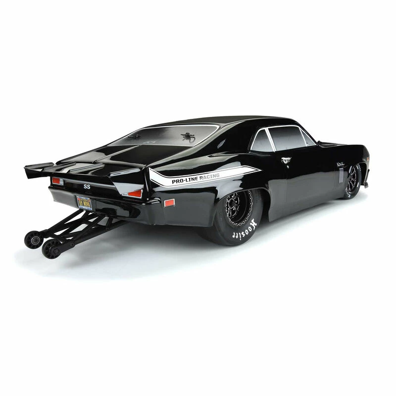 Pro-Line Racing 1/10 1969 Chevrolet Nova Tough-Color Black Body: Drag Car for Bodies - Image 5