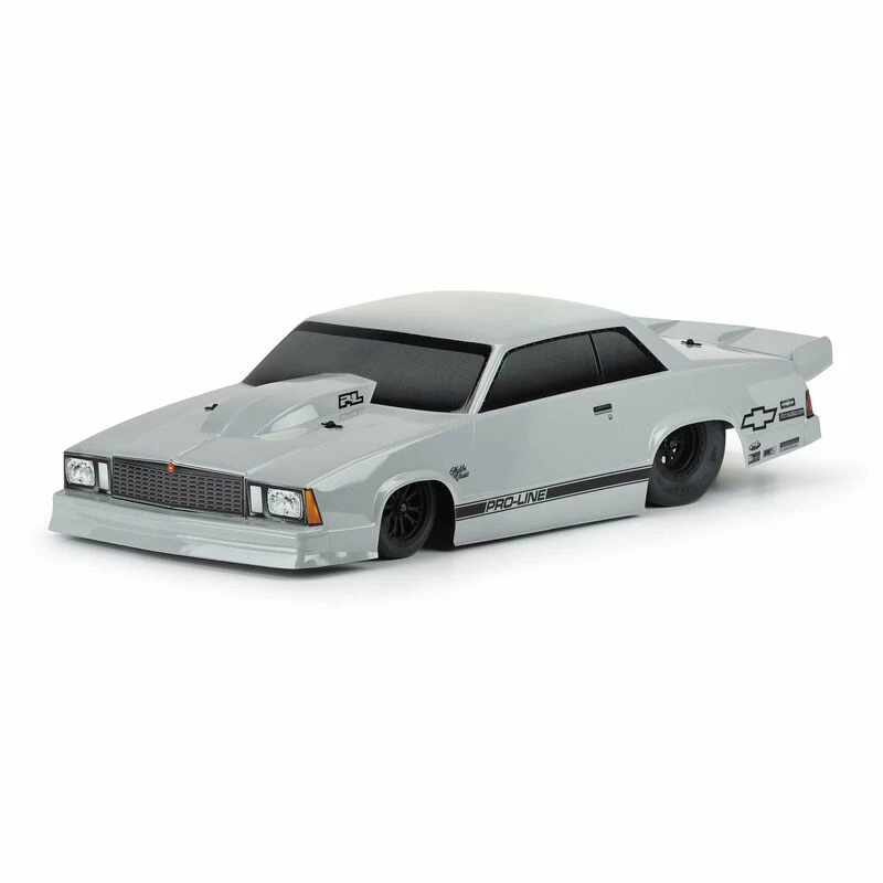 Pro-Line Racing 1/10 1978 Chevrolet Malibu Tough-Color Gray Body: Drag Car for Bodies - Image 3