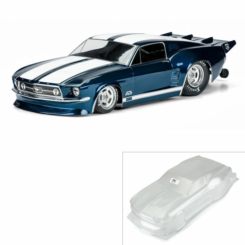 Pro-Line Racing 1/10 1967 Ford Mustang Clear Body: Drag Car for Bodies
