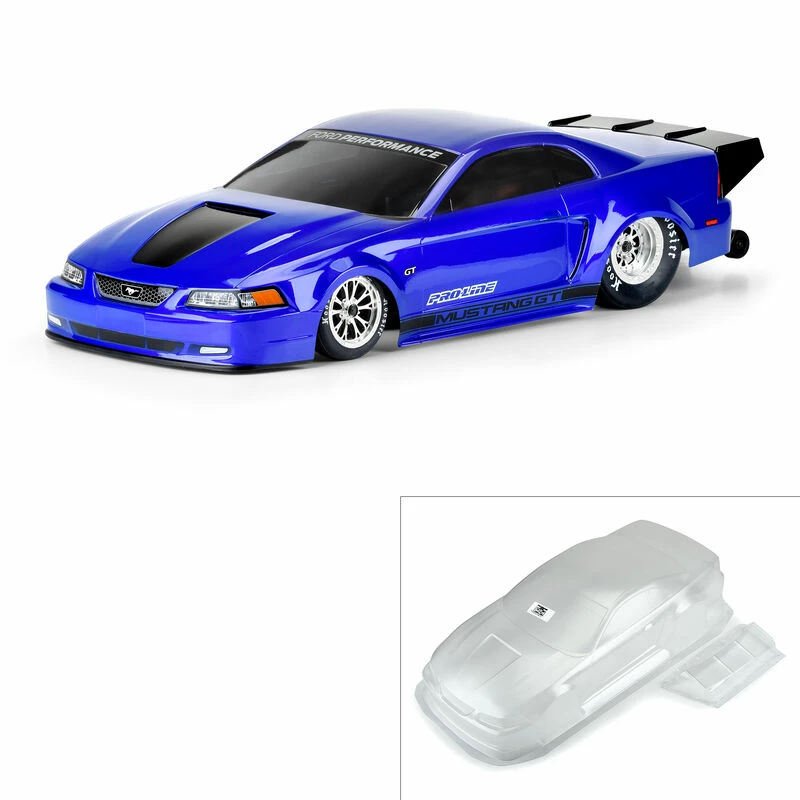 Pro-Line Racing 1/10 1999 Ford Mustang Clear Body: Drag Car for Bodies