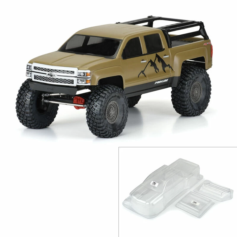 Pro-Line Racing 1/10 2015 Chevrolet Silverado Clear Body 13.9" WB for Bodies