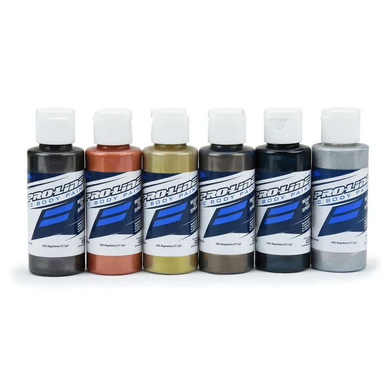 Pro-Line Racing Pro-Line RC Body Paint Pure Metal Color Set (6 Pack) for Paints