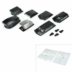Pro-Line Racing 1/10 Drag Racing Clear Hood Scoops and Blowers Variety Pack for Bodies