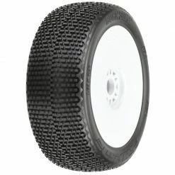 Pro-Line Racing 1/8 Buck Shot M3 Front/Rear Buggy Tires Mounted 17mm White (2) for Tires & Wheels