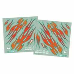 Pro-Line Racing Hot Rod Shop (Red/Blue) Universal Graphics Kit: 1:10 and 1:8 Bodies for Parts