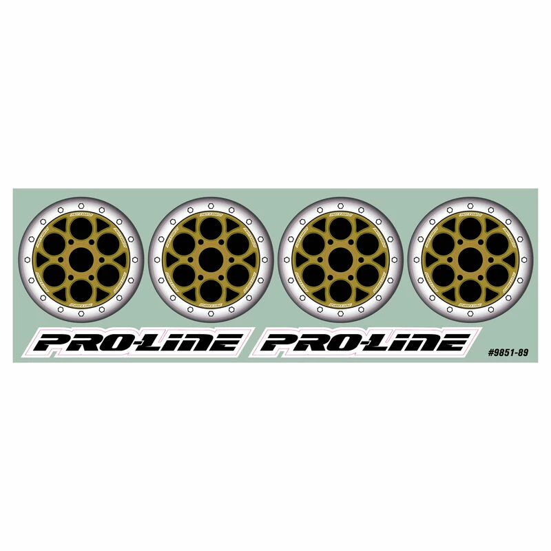 Pro-Line Racing Bi-Metallic Wheel Dot Decals (4): Sprint Car Wheels for Parts