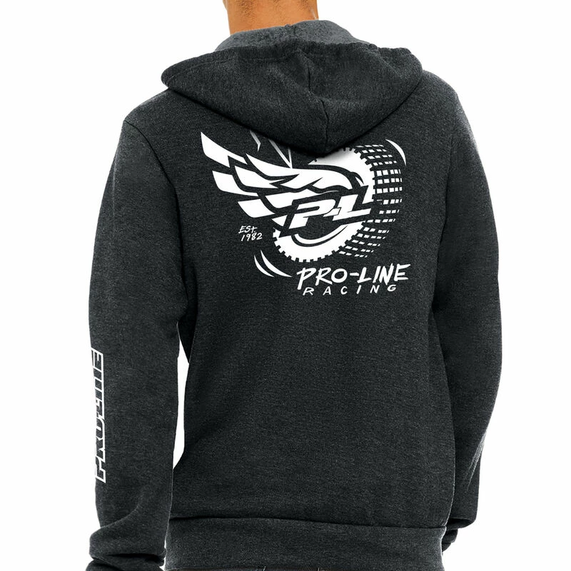 Pro-Line Racing Pro-Line Wings Gray Zip-Up Hoodie - Large for Parts - Image 2